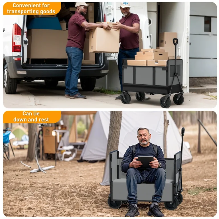 Seina Omni Multi-Purpose Folding Outdoor Wagon - lb Capacity
