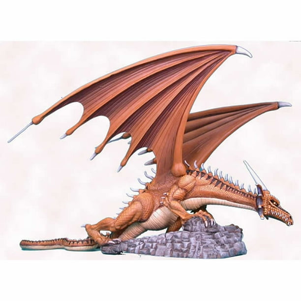 Golden Dragon of Chaos Miniature Elmore Dragons Set 3 Dark Swords Miniatures (Unpainted