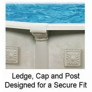 Aquarian Venetian 15x52 Round Frame Above Ground Swimming Pool, No Liner