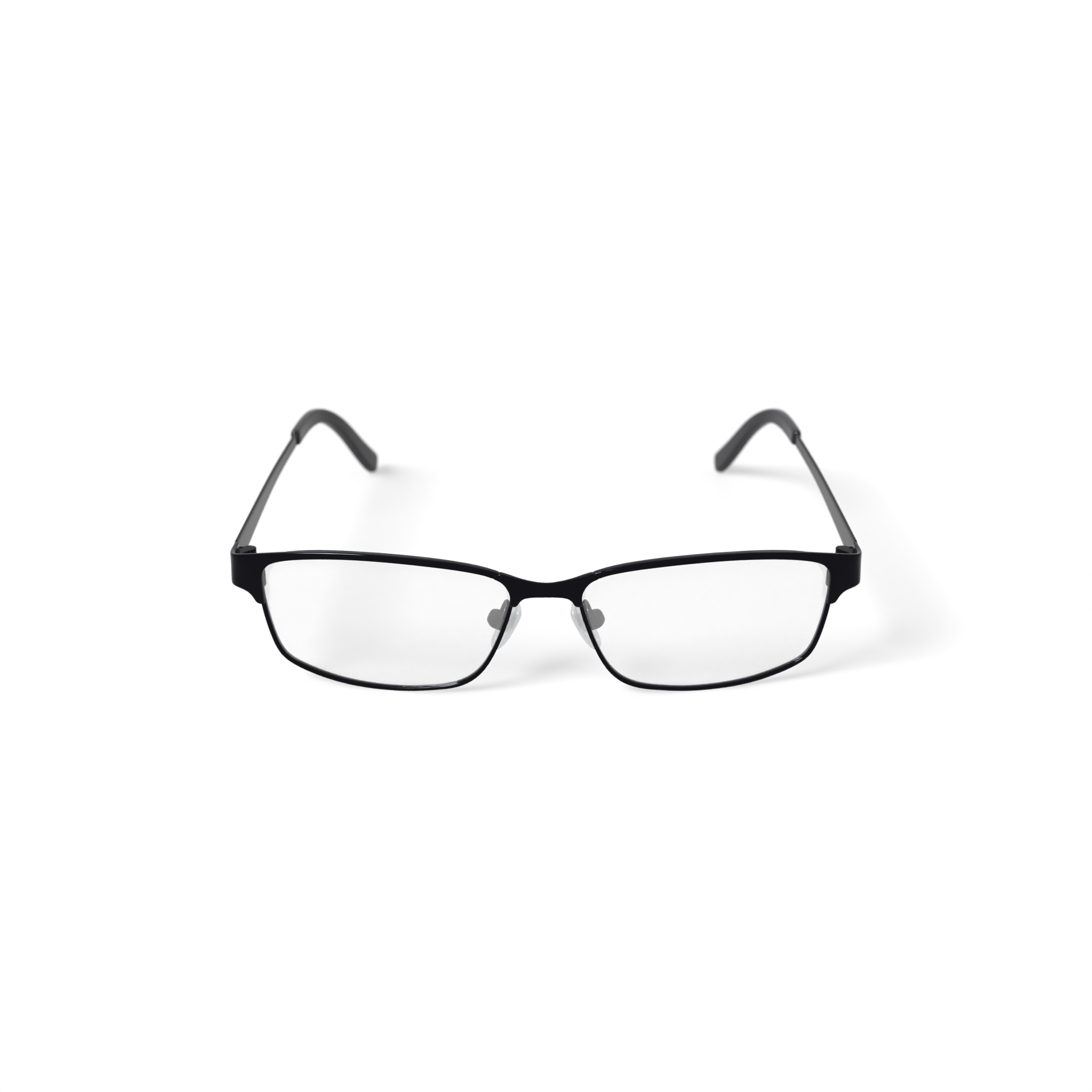 TiFlex Men's T1701 Rectangular Rectangular Prescription Eyeglasses with Case, Black/Gunmetal