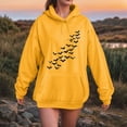 thumbnail image 4 of Towmus Hoodies For Women Trendy Y2K Funny Graphic Simple Print Long Sleeve Drawstring Pullover Fall Hoodie With Pockets, 4 of 6