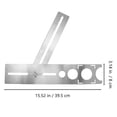 thumbnail image 2 of KALLORY 1Ud Flexible Posicionador Para Perforación Herramienta De Ubicación Para Azulejos Plata, 2 of 8