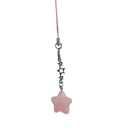 BELOWSYALER Stylish Heart shaped Keychain Phone Charm Keyring Cellphone Charm for Girls Backpacks and Headphone Cases