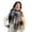 Blue, variant on Women Winter Scarf Color Matching Tassel Wide Long Plaid Print Thick Sock Warm Windproof Decorative Washable Lady Neck Wrap Shawl