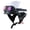Z Goggle Glossy White, variant on 1Storm Motorcycle Half Face Helmet HKY205V Mopeds Scooter Pilot with retractable Inner Smoked Visor, Red Skull + T008 Black Tinted Goggle Bundle