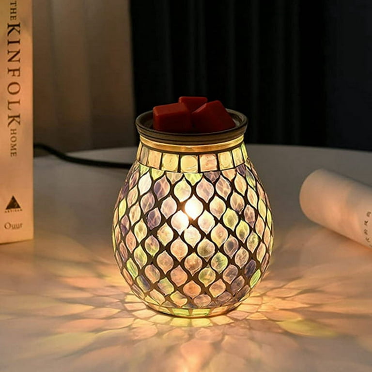 VICTORIA AROMA Ceramic Wax Melt Warmer - LED Night Light Candle Wax Warmer  for Scented Wax, Electric Fragrance Wax Melter for Home, Office, Bedroom