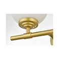 thumbnail image 4 of Living District Ansley 2 Light Brass And Frosted White Bath Sconce, 4 of 5