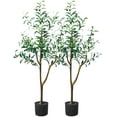 thumbnail image 1 of Maydear Artificial Olive in Pot Faux Houseplant, for Indoor Outdoor House Home Office Garden Modern Decoration Housewarming Gift, 47.2”, 2 Pack, 1 of 3