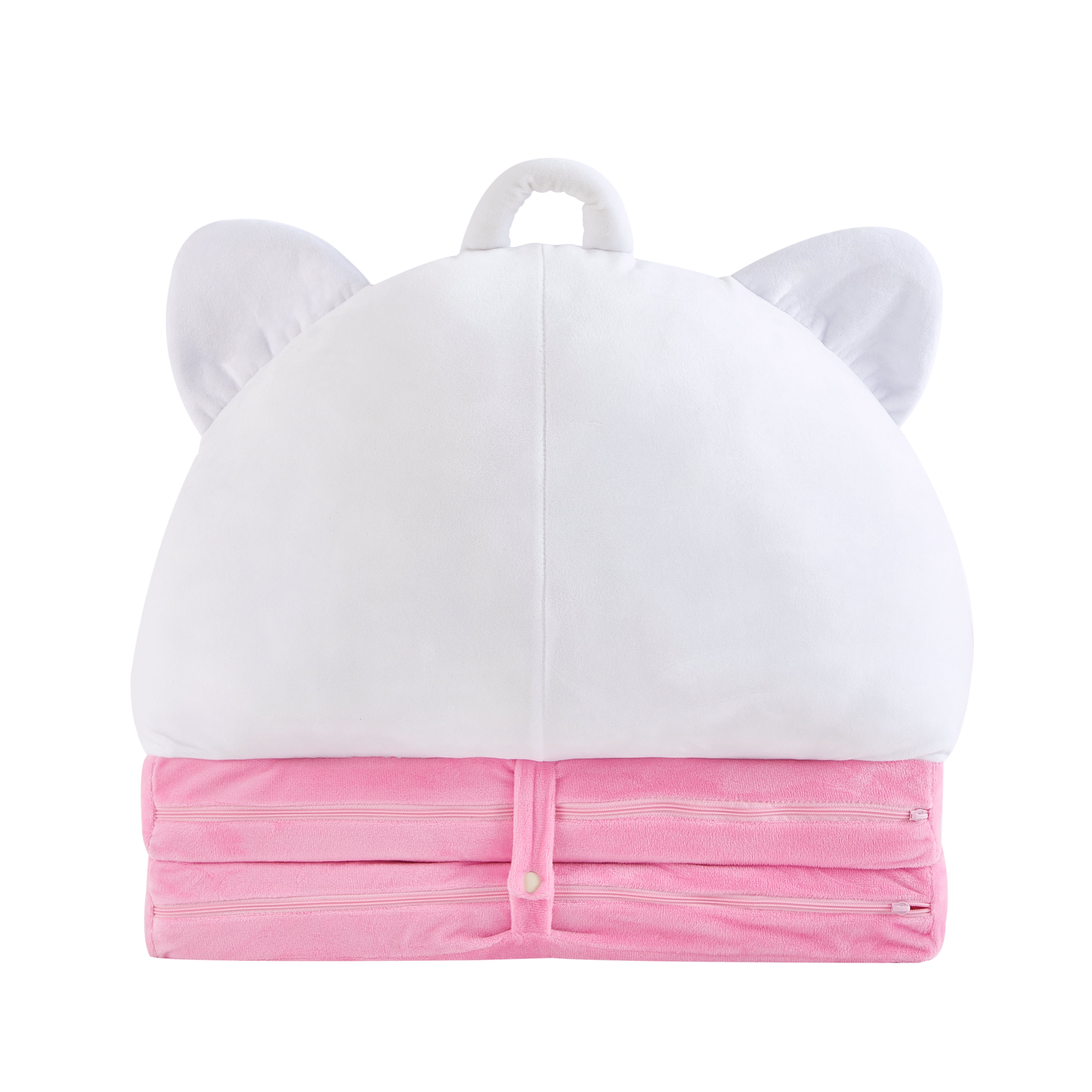 Toddler Hello Kitty Pink & White Polyester 2-in-1 Flip Out Chair