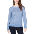 thumbnail image 1 of INC suéter metálico para mujer, azul, grande, 1 of 2