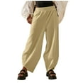 thumbnail image 7 of Utoimkio Women's Wide Leg Harem Pants Summer Elastic High Waisted Casual Loose Lounge Pants for Women, 7 of 7