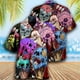thumbnail image 3 of Camisas de moda con estampado 3D de calavera y helado, holgadas y cómodas, estilo Y2k, para fiestas en la playa y vacaciones, camisas de manga corta para hombre, 3 of 5