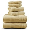 Cube 6 Piece Towel Set, Amber