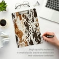 thumbnail image 4 of Coolnut Acrylic Clipboards with Low Profile Clip, A4 Standard Size 9" x 12.5" File Holder for Writing Drawing, Clip Boards for Doctors Offices, Cow Print Gifts, 4 of 7