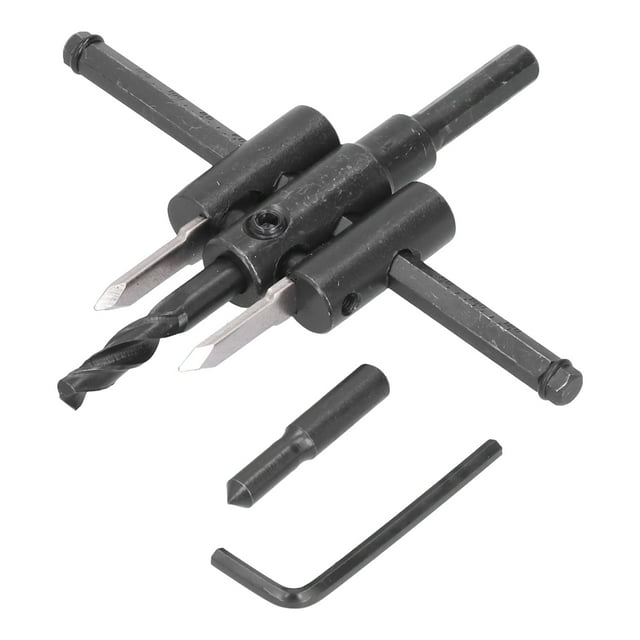 Oubit Wood Drill Bit Saw,Adjustable Circle Hole Cutter Woodworking DIY Tools Adjustable Circle Hole Cutter Achieve More