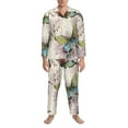 thumbnail image 4 of Kll Flying Butterflies-1 Sleepwear Mens Flannel Pajamas,Long Cotton Pj Set, 4 of 9