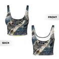 thumbnail image 5 of Lsque Astronaut Soccer Field Printed Women'S Sports Bra, Compression, Moisture Wicking, High-Impact Sports Bra For Women,Supportive sports bra-XX-Large, 5 of 9