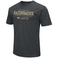 thumbnail image 2 of Men's Colosseum Heathered Black Arkansas Razorbacks OHT Military Appreciation Flag 2.0 T-Shirt, 2 of 4