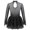Black, variant on Alvivi Girls Figure Ice Skating Dress Mesh Splice Ballet Gymnastics Leotard 6-14