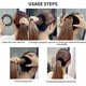 thumbnail image 5 of Pinzas para el cabello Liwang 4 piezas para damas Nido de pájaro, 5 of 5
