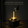 thumbnail image 5 of Lumiartisan Floating Teapot Water Fountain 11.02” Black Tabletop Waterfall, 5 of 10