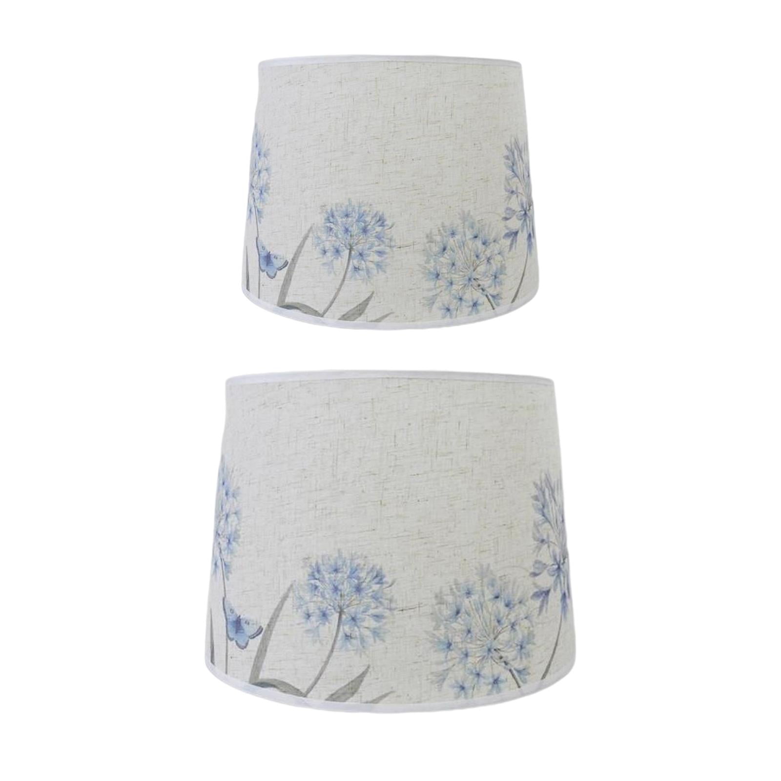 2pcs Linen Lamp Shade E27 Lampshade Office Decoration Bouffant Light