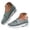 Green, variant on Women's Butterfly Embroidered Loafers Breathable Knit Platform Wedge Sneakers Wide Toe Box Non Slip Work Shoes Purple Size 7