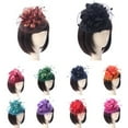 thumbnail image 3 of Coofit Fascinator Hat Dual-use Mesh Flower Creative Tea Party Hat Fascinator Hair Clip, 3 of 8