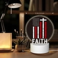 thumbnail image 6 of Daiia USA Flag Cross Pattern Acrylic Night Light, LED Touch Light, Bedroom Night Light, Soft Glowing Lamp Perfect Gift for Mother's Day, Birthday, or Christmas, 6 of 9