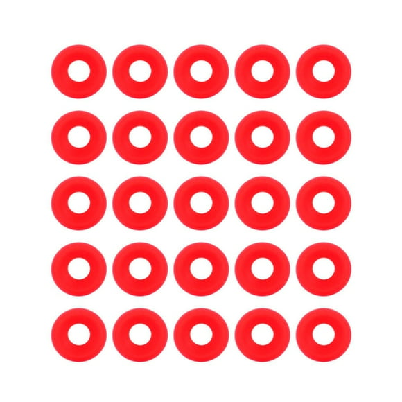 25Pcs Red Silicone Grolsch Gaskets for Swing Flip Top Bottle Home Brew Beer Bottle Seals