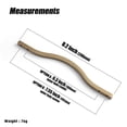 thumbnail image 2 of Goo-Ki Double Hole Centers (6.3''/7.6'') Champagne Bronze Cabinet Pulls, Zinc Alloy Cabinet Handles for Drawer Cupboard Wardrobe, 6 Pack, 2 of 8