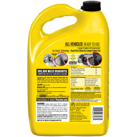 Prestone All Vehicles - 10yr/300k Mi - Antifreeze+Coolant (6 Pack - Ready to Use)