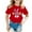 Red, variant on Kids Hot Summer Print T Shirt Girls Cute Easter Print Short Sleeve T Top Cat And Jacket