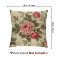 thumbnail image 4 of nygtbtfer Throw Pillow Covers Set of 2 Elegant Cottage core Art Pink Cozy for Women Living Room Decor Bedroom College Couch Pillowcases White, 4 of 7