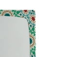 thumbnail image 3 of Ambesonne Boho Fitted Sheet, Antique Floral Mosaic Form, Full Size, Multicolor, 3 of 3
