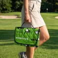 thumbnail image 2 of SEANATIVE Golf Cart Seat Cover, Universal Front Seat Blanket with Four Pockets, Non-Slip Club Car Cushion Cover Protector Fits for EZGO Club Car Yamaha, Easy Install, Golf Cart Pattern Green, 2 of 7