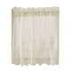 thumbnail image 3 of Cortina corta transparente de gasa con encaje bordado para baño y sótano Cremoso, 3 of 9