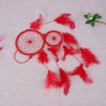 thumbnail image 2 of Decorativo Windbell Feather Wdftyju Anillo doble Regalos de cumpleaños Rojo, 2 of 5