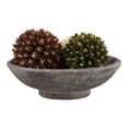 thumbnail image 4 of Rustic Oversized Oval Decorative Bowl - Complements Coffee Table Decor and Centerpiece Table Decorations - Ideal for Home Decor Accents, Key Bowl, Candy Bowl, and Kitchen Counter Decor - 3.75", Brown, 4 of 10