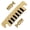 Gold, variant on BIMZUC Electric Guitar Tune O Matic Roller Saddle Bridge TP-6 Pull Plate Tailpiece Replacement Part Compatible with Les Paul SG ES EPI Gear, Black (3.9 inches / 10 cm)