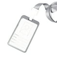 thumbnail image 3 of Yesbay Aluminum Alloy Vertical Business Work Name ID Card Badge Holder with Lanyard, 3 of 7