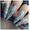 Stiletto Lens ghost Blue, variant on Fofosbeauty 24 pcs Press-on Acrylic False Nails, Nails Tips Designs 2023,Almond Ghost Moon Black Orange