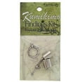 thumbnail image 2 of Kumihimo Jewelry Finding Kit Silver 10mm End Cap/Jump Ring/Toggle, 2 of 2