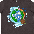 thumbnail image 4 of Inktastic Earth Day Turtle Planet with Waves and Birds Boys or Girls Toddler T-Shirt, 4 of 5