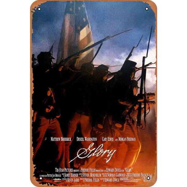 Placa Metal Vintage Batalla Gloriosa Pintura Hierro Rectangular 30x40cm