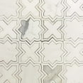 thumbnail image 4 of Elysian 10 x 10 in. Honed Warm White Marble Mosaic Star and Cross Wall and Floor Tile (3.54 sq ft/case) - 5 Pack, 4 of 4