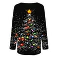 thumbnail image 5 of Christmas Sweaters for Women Crewneck Sweatshirts Fall Workout Sweatshirt Long Sleeve Tops Plus Size, 5 of 5