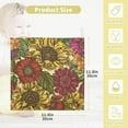 thumbnail image 2 of 5 Pack Retro Vivid Flowers Colorful Baby Muslin Washcloths, Spring Florals Soft Absorbent Face Towel Burp Cloths Cotton Bath Wipes Infant Wash Cloth for Newborn Boys Girls, 2 of 7