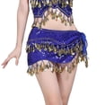 thumbnail image 4 of Bufanda de cadera para danza del vientre perfecl Azul Real, 4 of 6