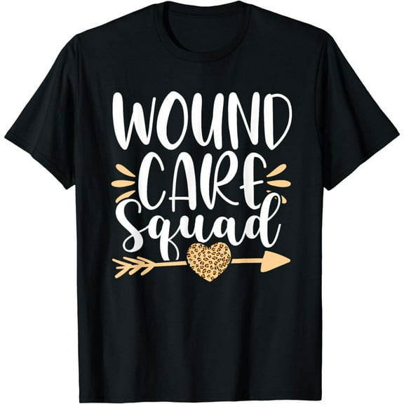 School Nurse Wound Care Squad Leopard Cute Nursing RN T-Shirt